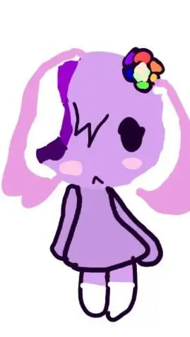ai character: mini violet background
