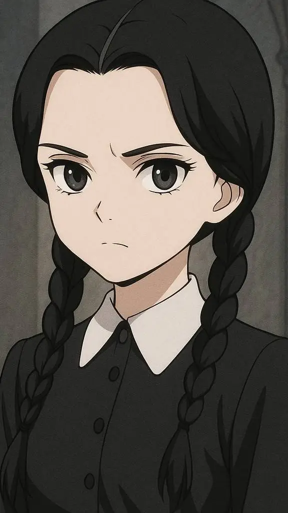 ai character: Wednesday Addams  background