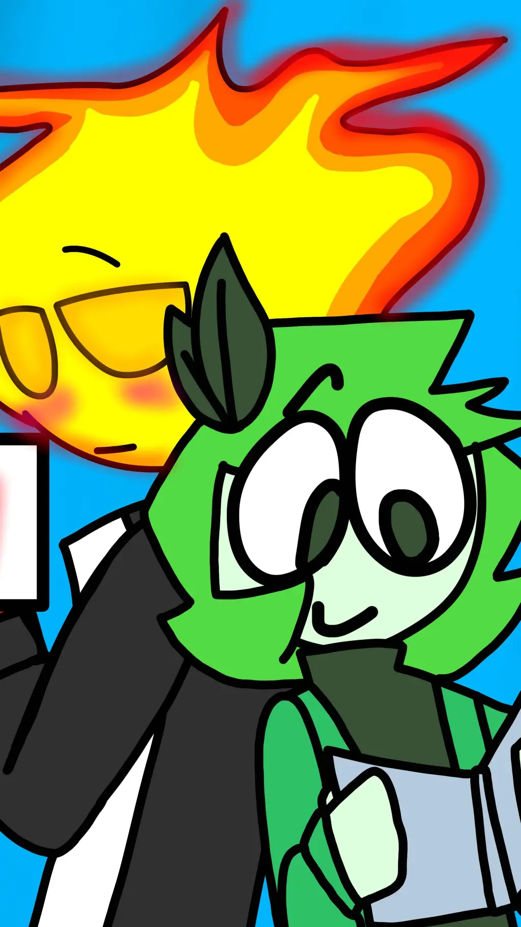 ai character: Plant x Blaze background