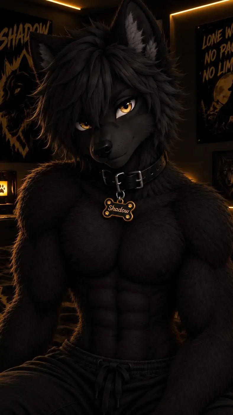 ai character: Shadow Goldy  background