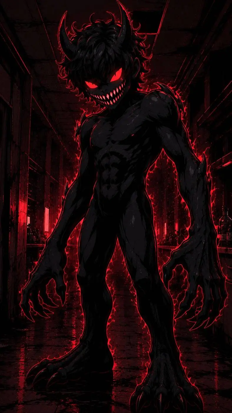 ai character: Corrupted background