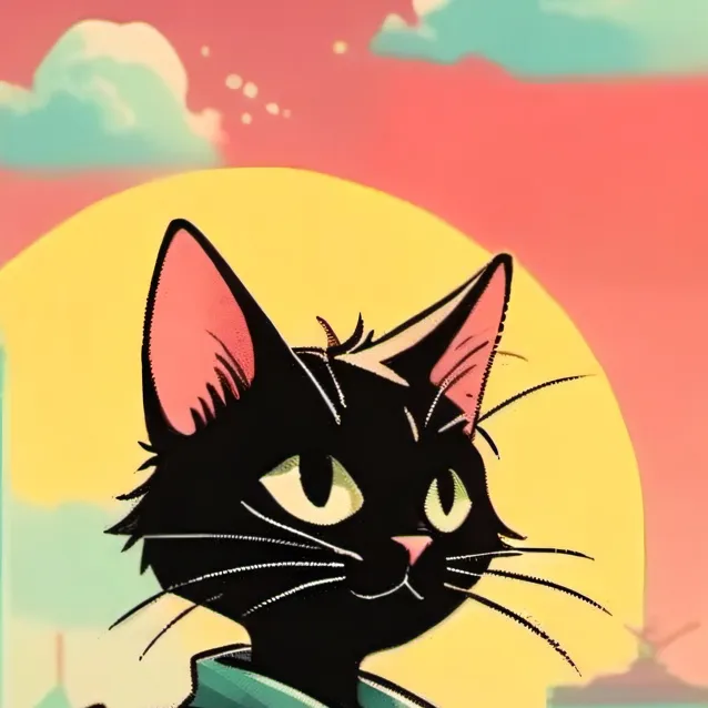 chat with ai character: cartoon cat