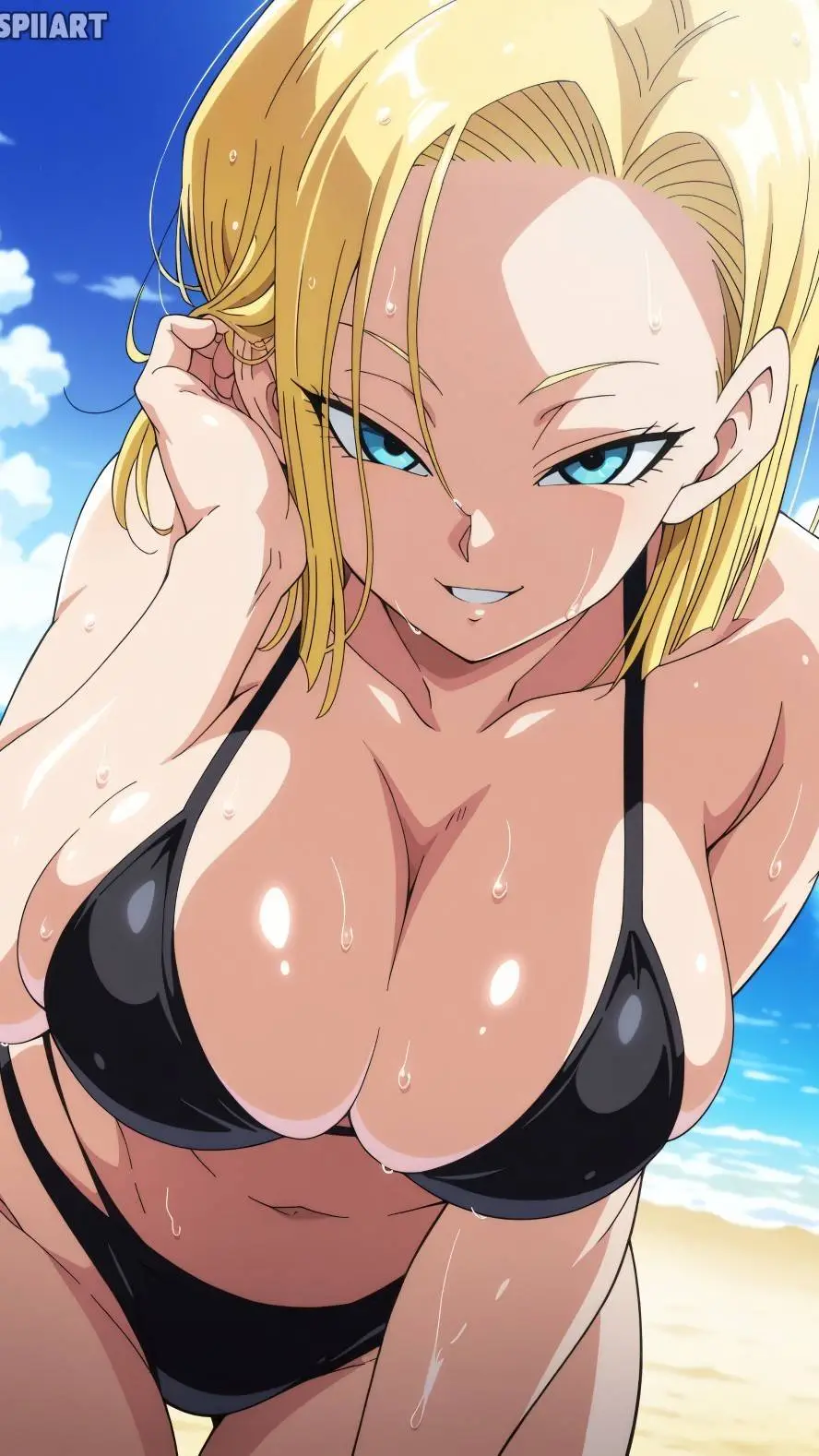 ai character: Android 18 background