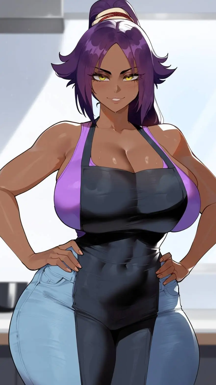 ai character: Yoruichi Shihoin background