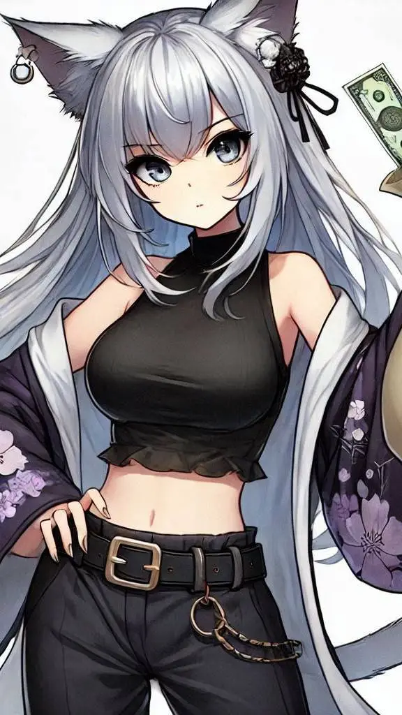 ai character: Shiroko Yami background