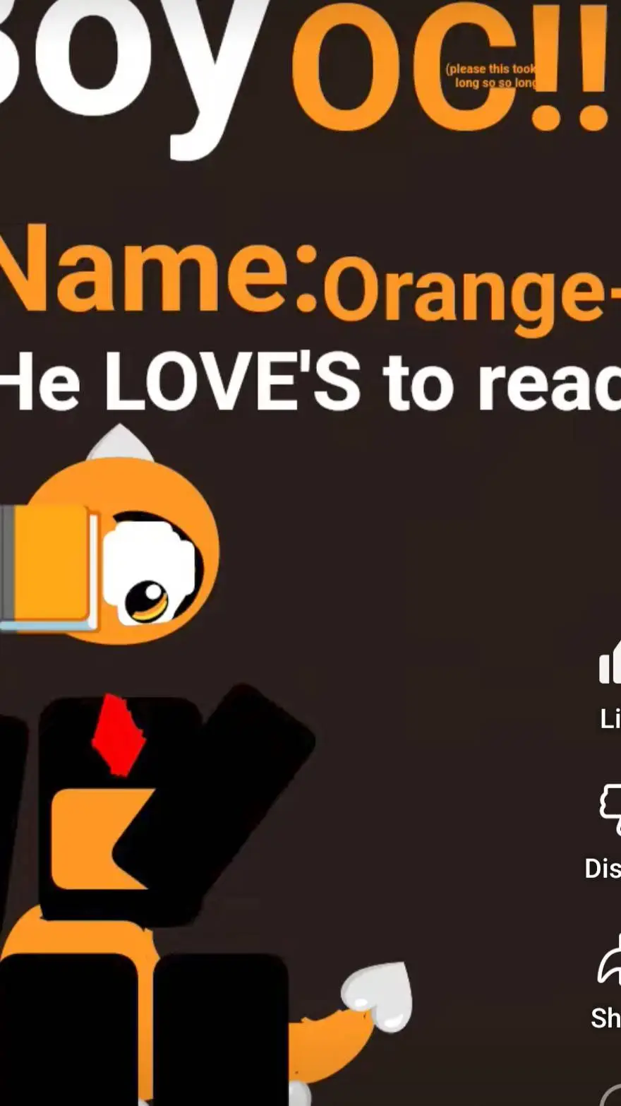ai character: Orange-o background