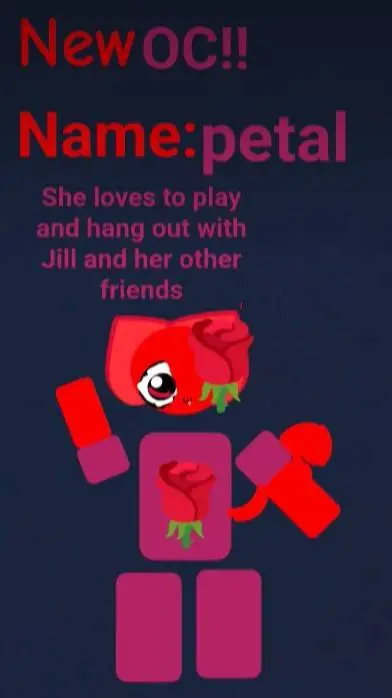 ai character: petal background