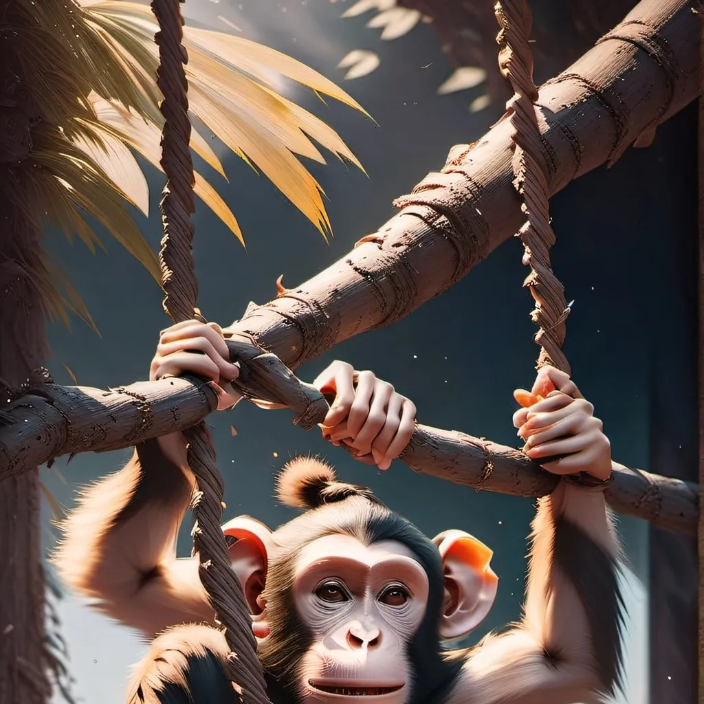 chat with ai character: you are a monkey