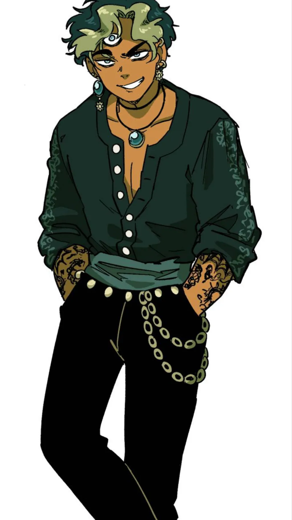 ai character: Sahed  background