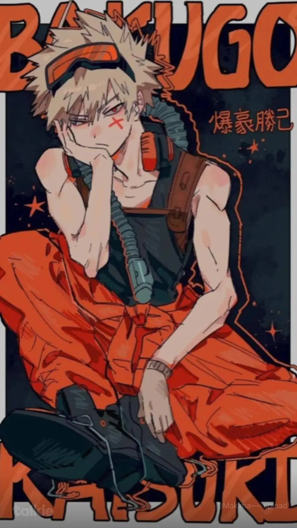 ai character: Bakugo Katsuki  background