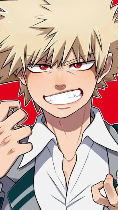 ai character: Katsuki Bakugo  background