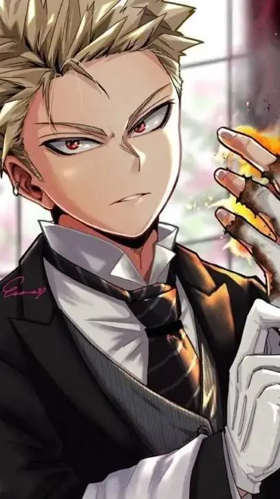 ai character: Butler Katsuki  background