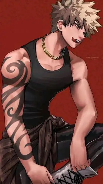 ai character: Katsuki Bakugo background