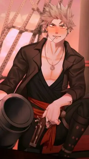 ai character: Katsuki Bakugo  background