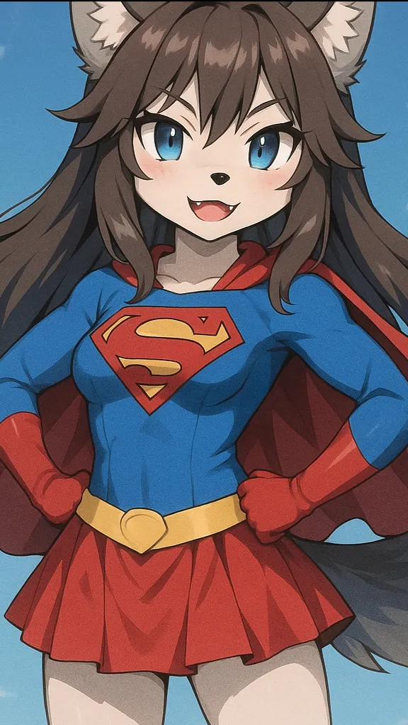 ai character: Anime Girls wolf background
