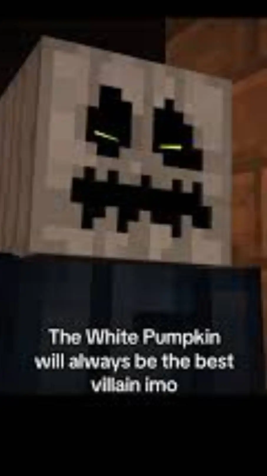 ai character: white pumpkin  background