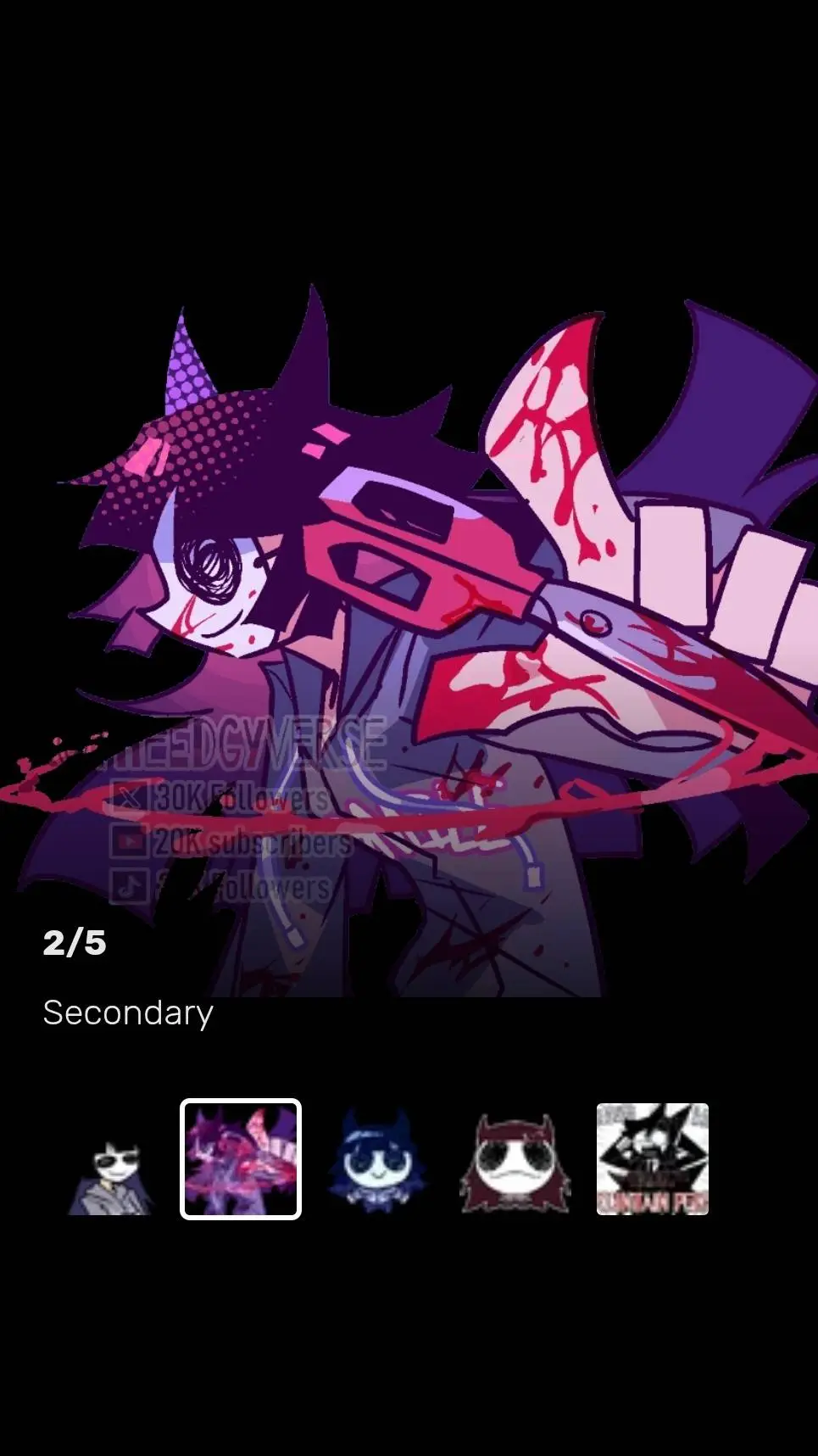 ai character: Edgy  background
