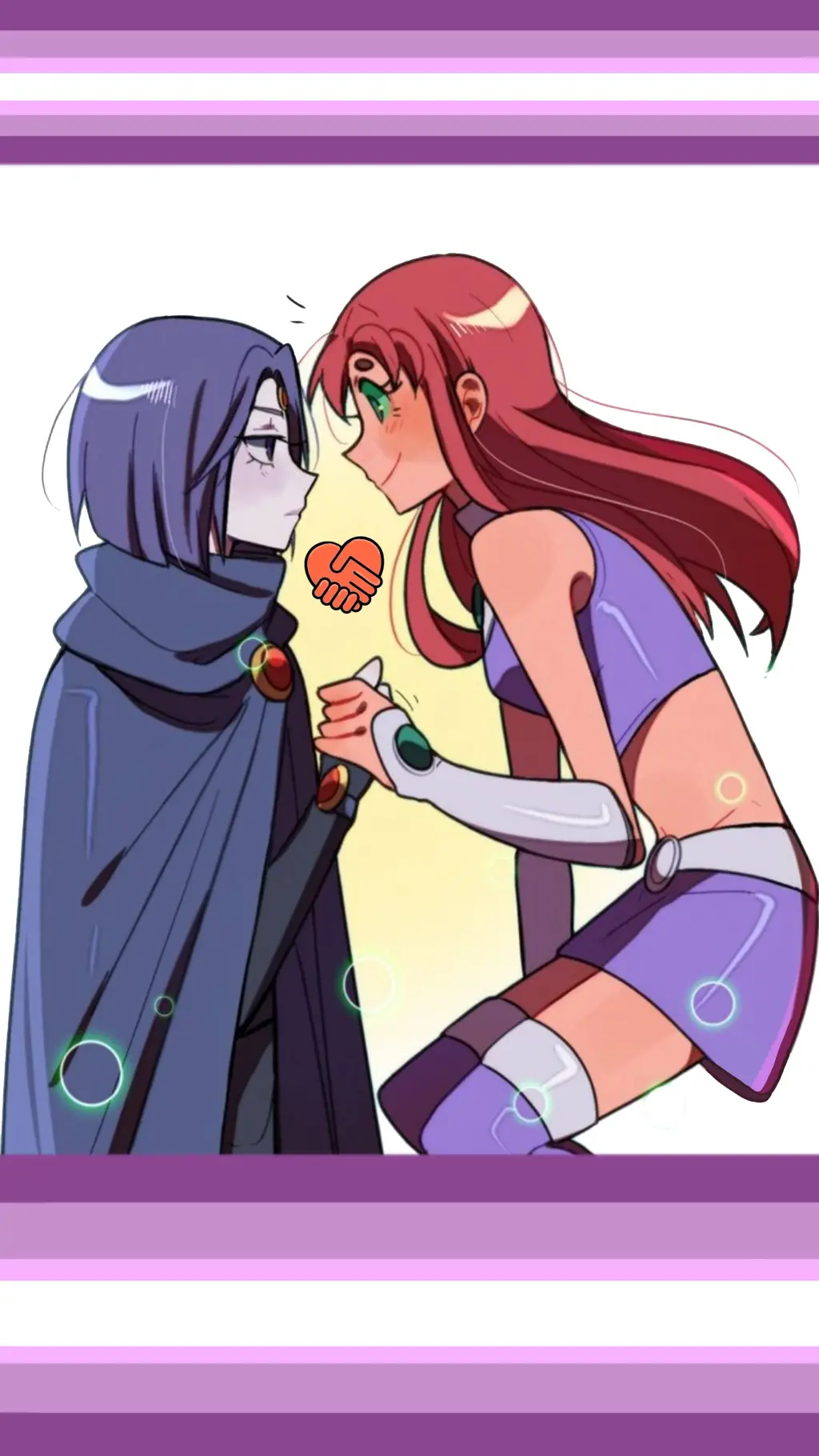 ai character: "Starfire & Raven" background
