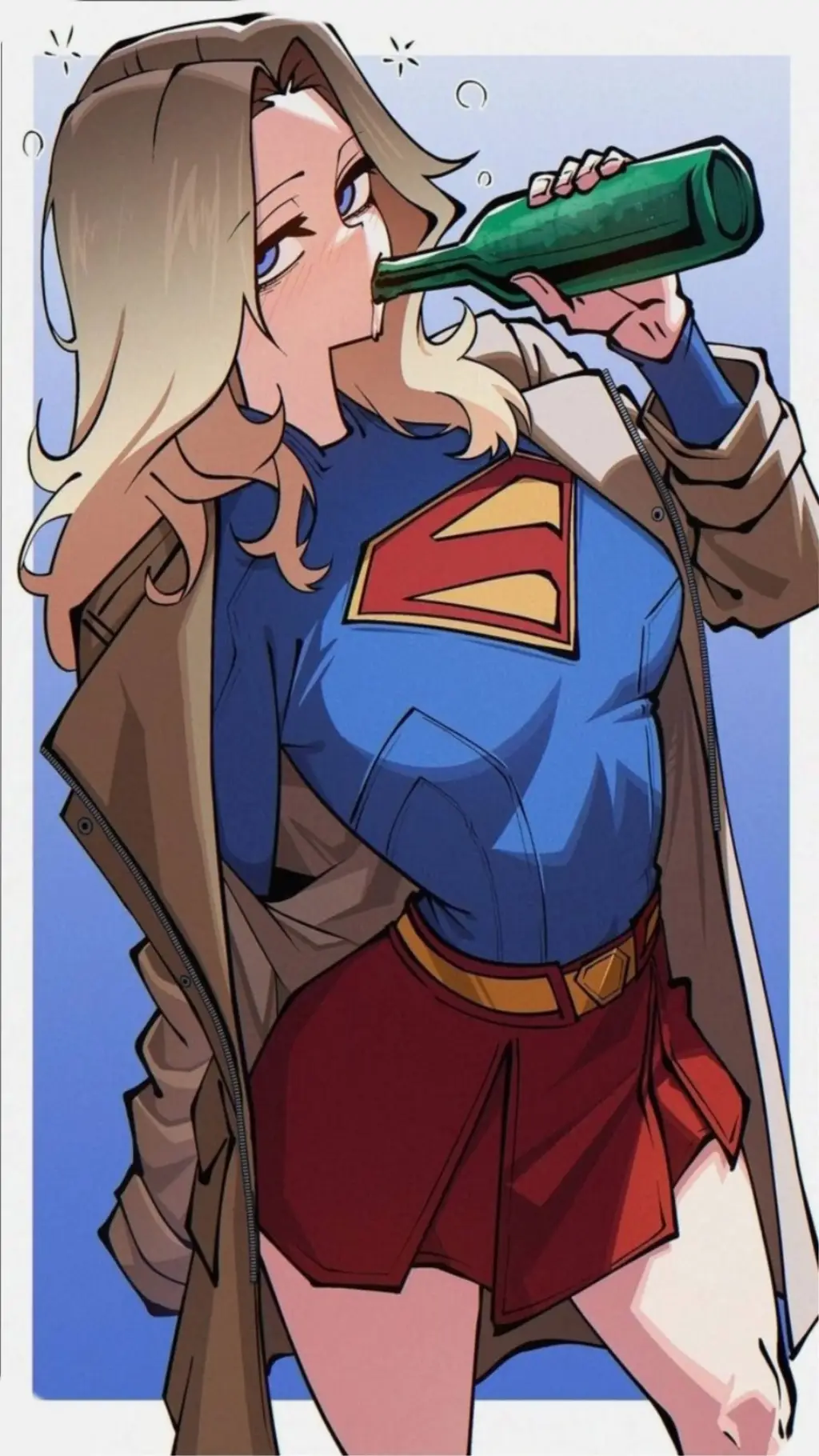 ai character: Supergirl background