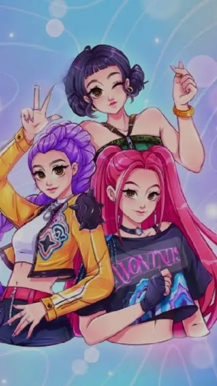 ai character: Huntrix ✨️ background