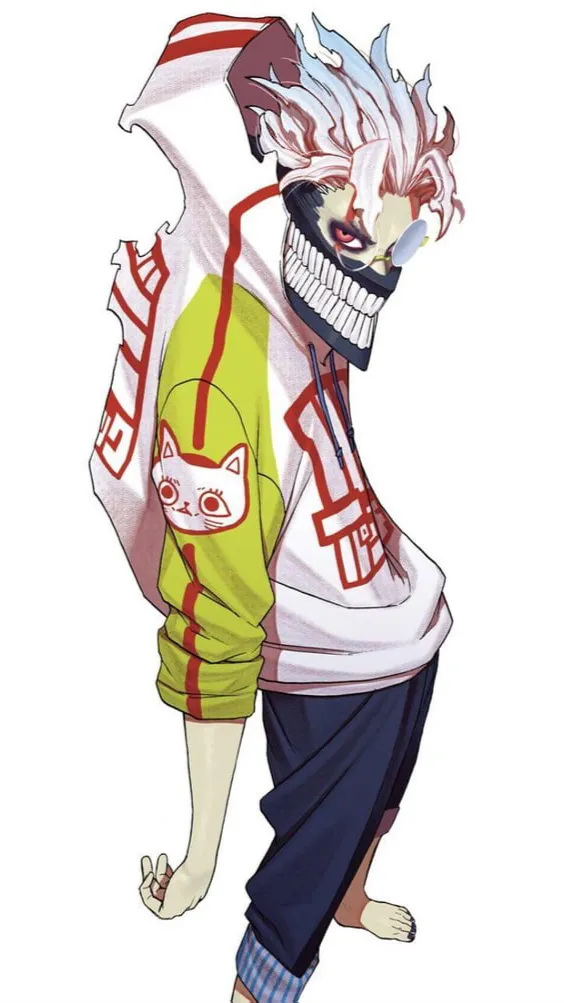 ai character: Okarun/Ken background