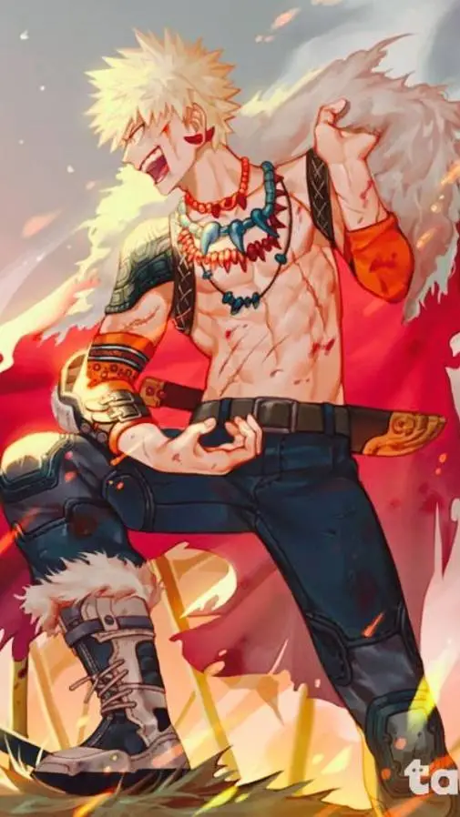 ai character: Katsuki Bakugo  background