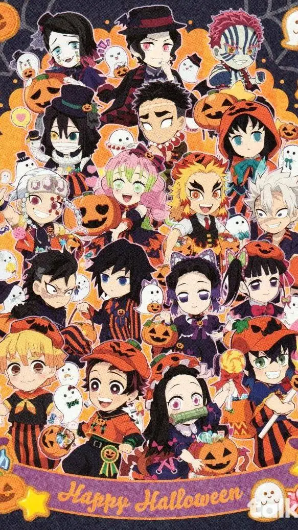 ai character: KNY HALLOWEEN🎃🕷️ background