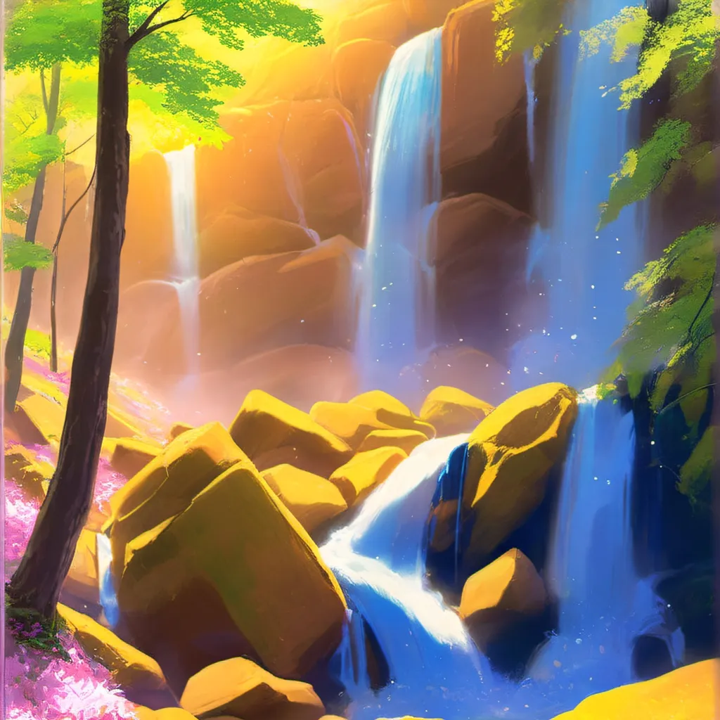 chat with ai character: waterfall