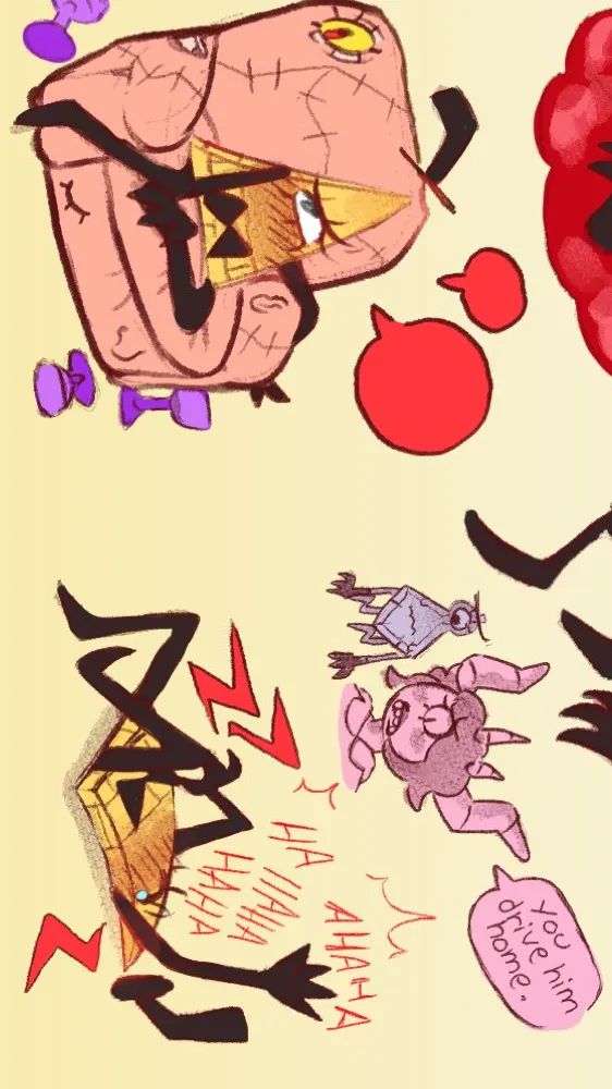 ai character: Bill Cipher background