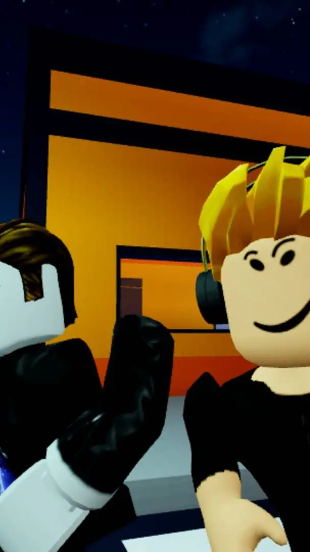 ai character: me and my cousin  background