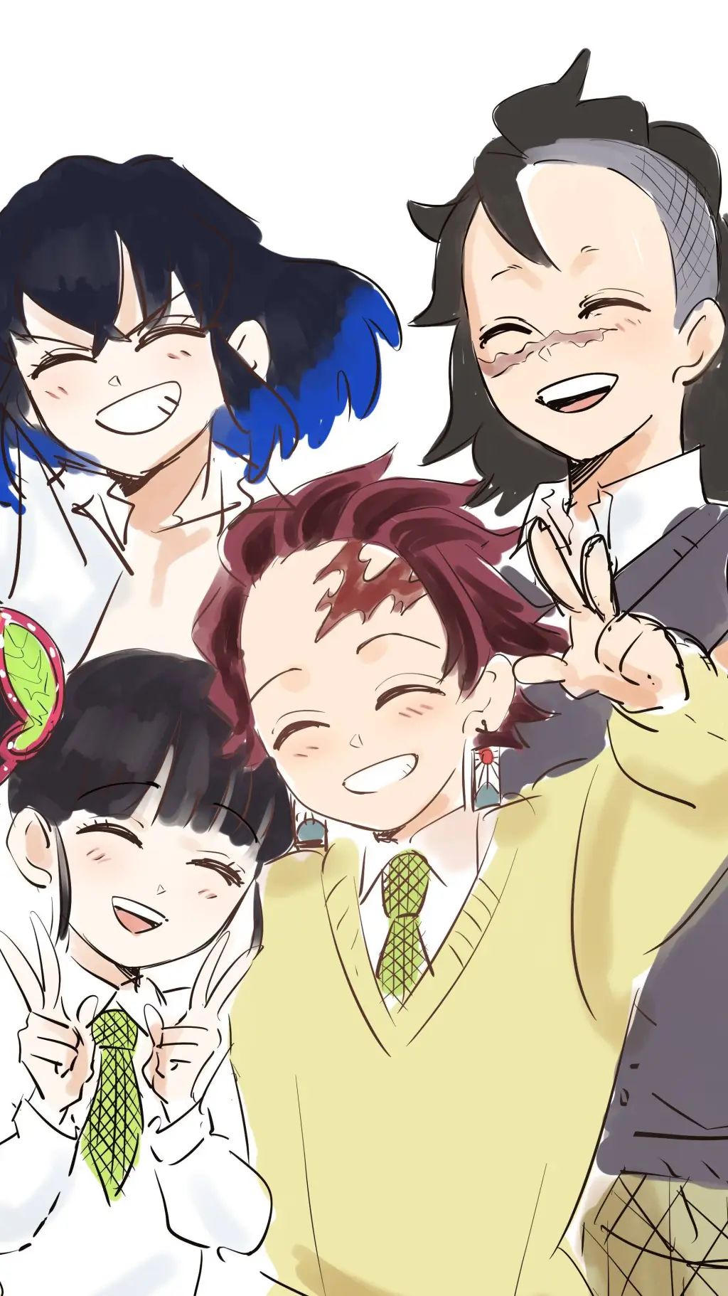 ai character: KIMETSU ACADEMY background