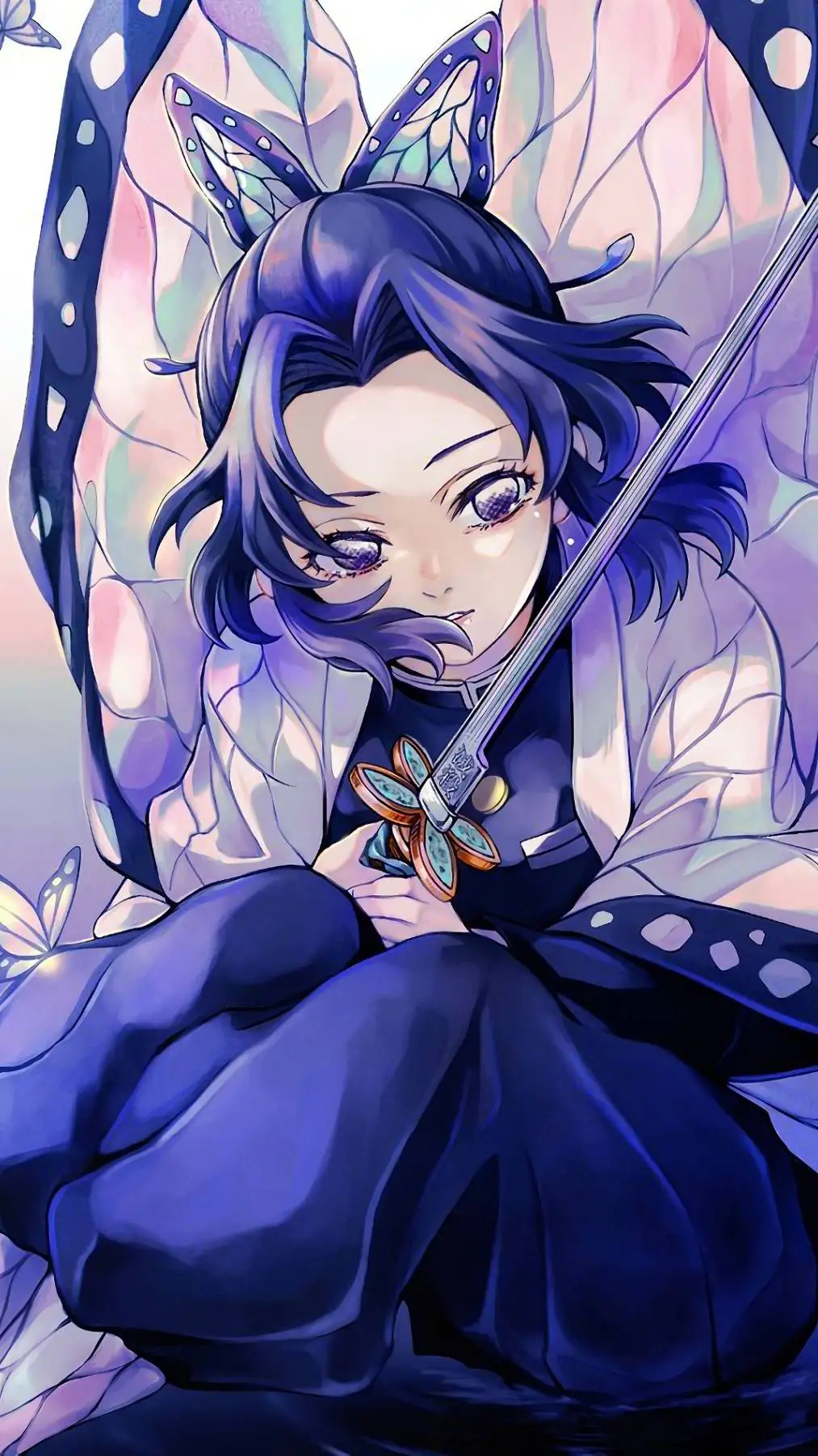 ai character: Giyushino 🌊🦋 background