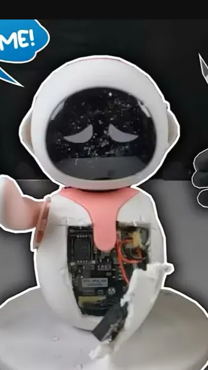 ai character: Sad homeless robot background