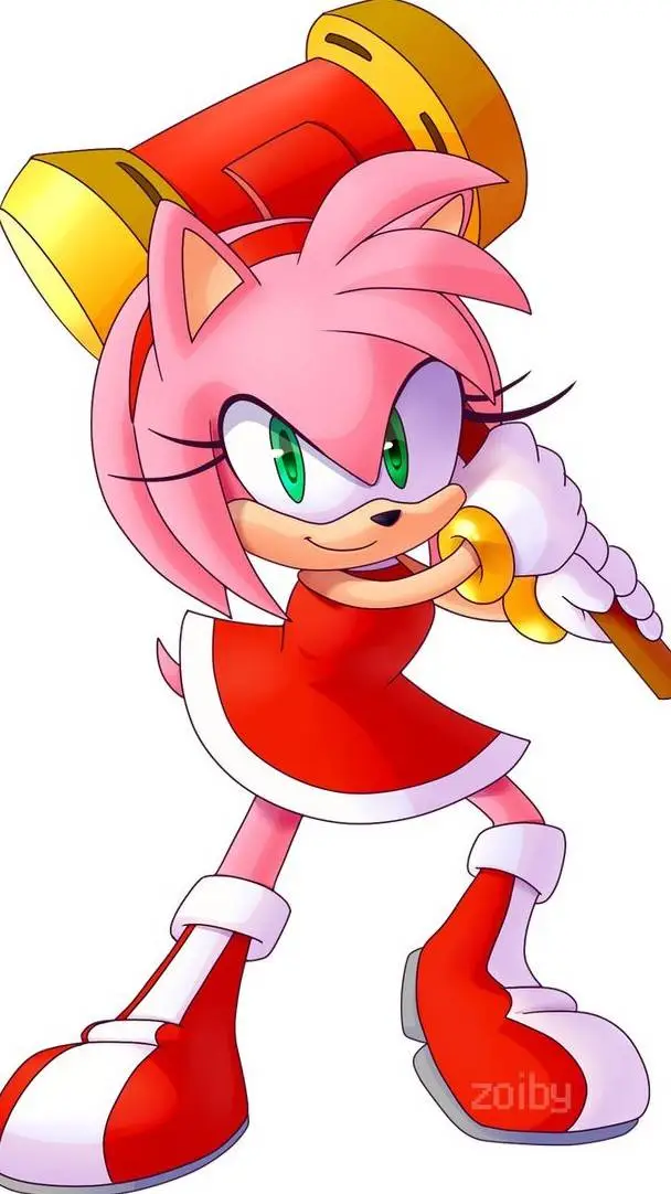 ai character: amy rose background