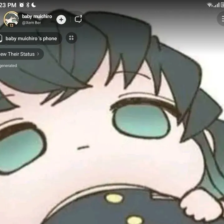 chat with ai character: baby muichiro 