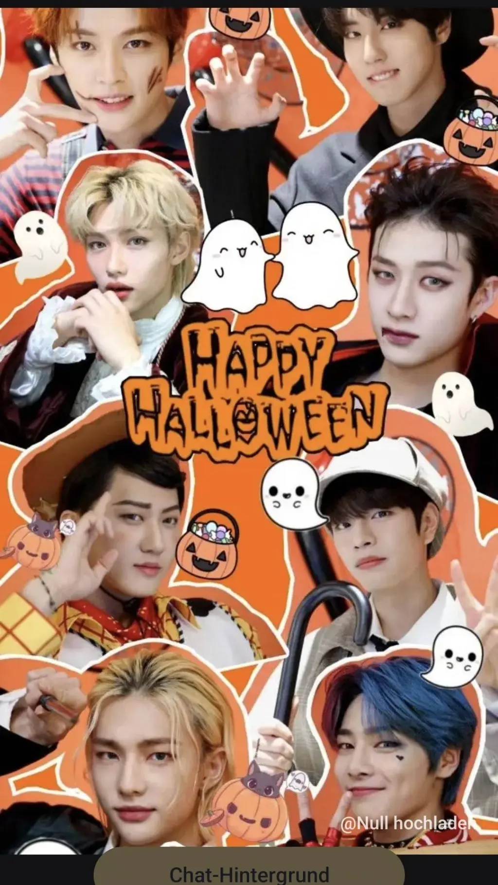 ai character: Halloween background