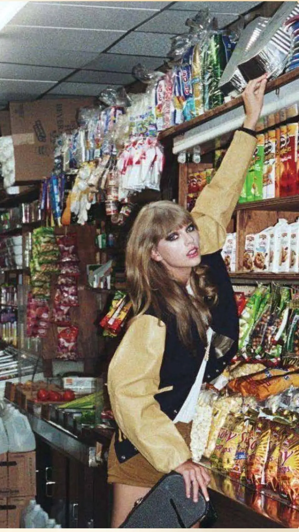 ai character: Taylor Swift  background