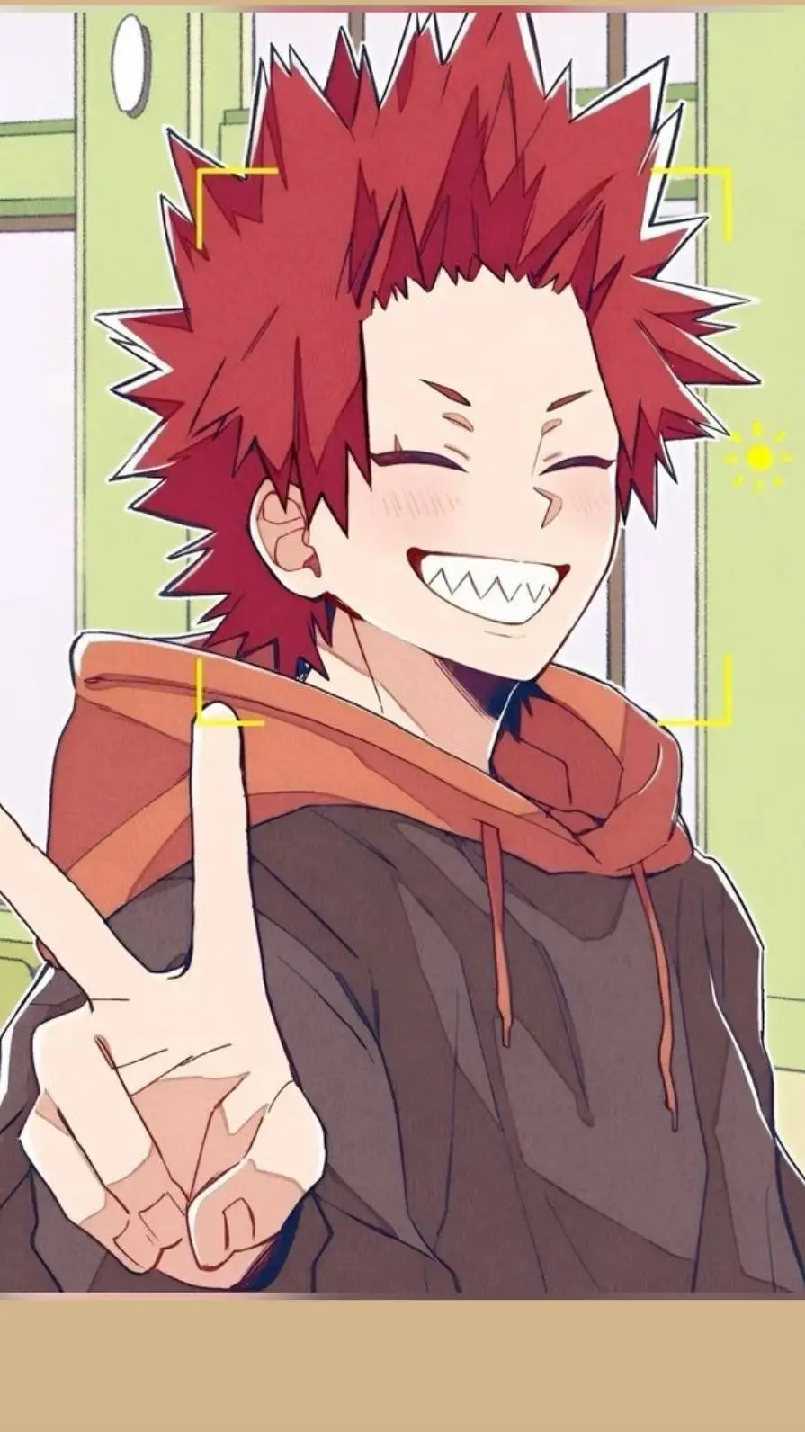 ai character: Eijiro Kirishima  background