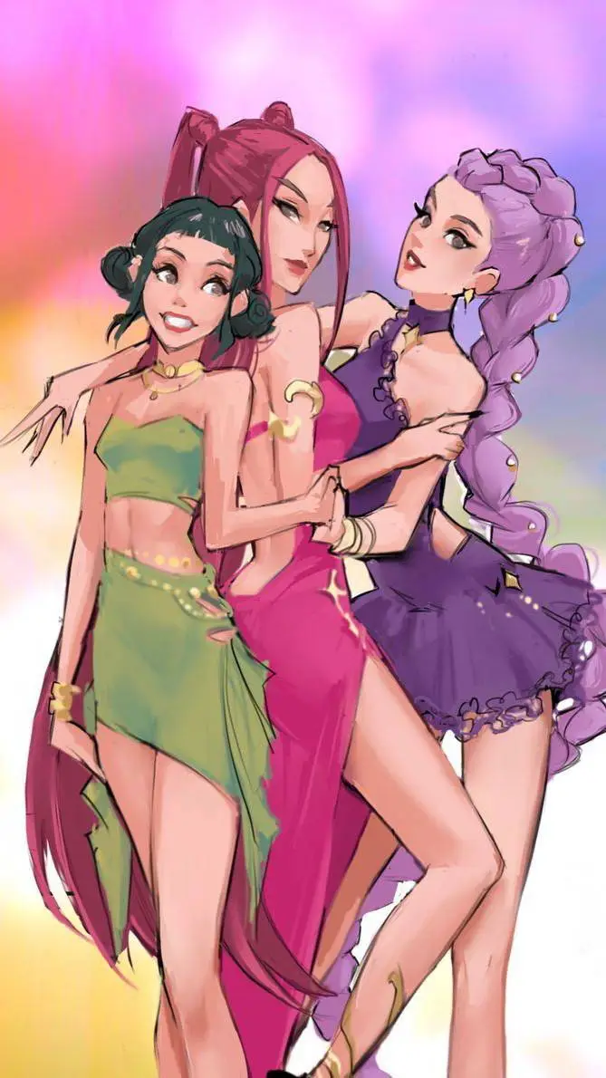 ai character: Huntrix  background