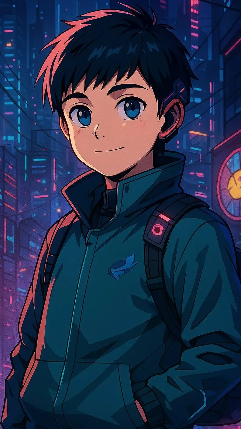 ai character: Futristic Me background