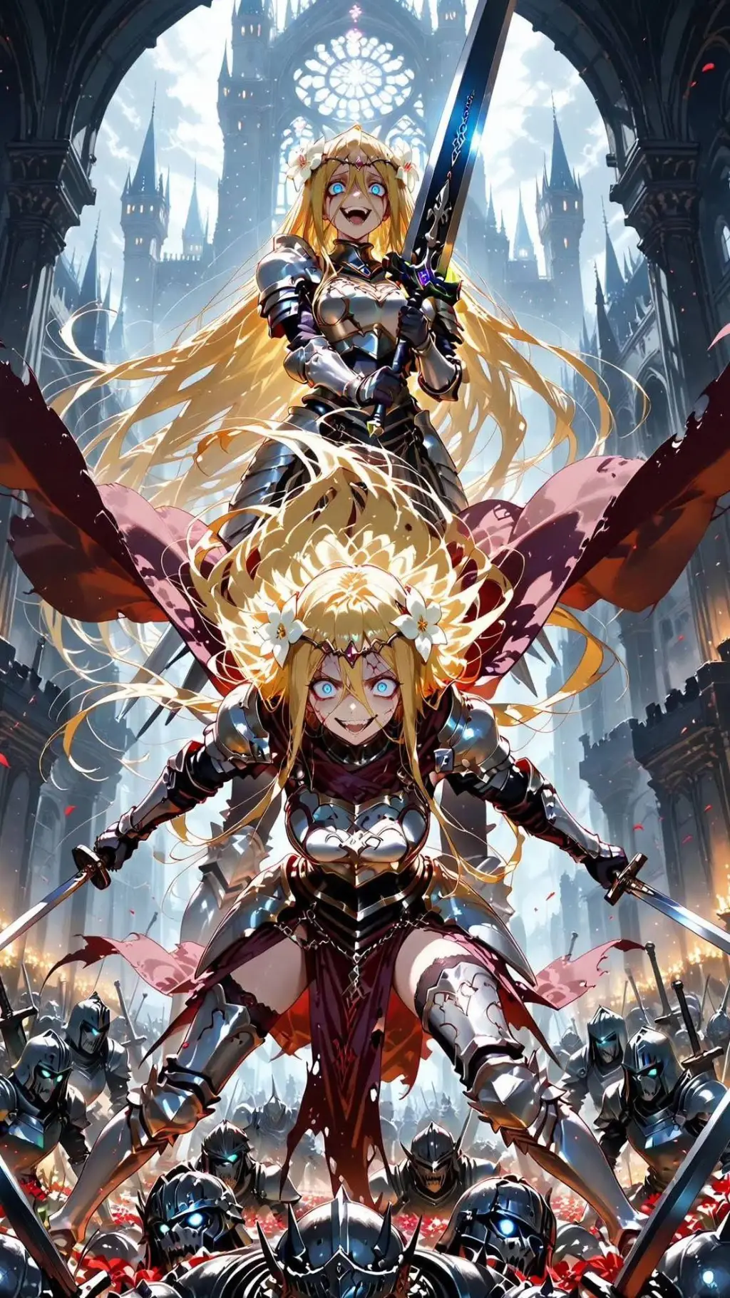 ai character: estrella y luna background