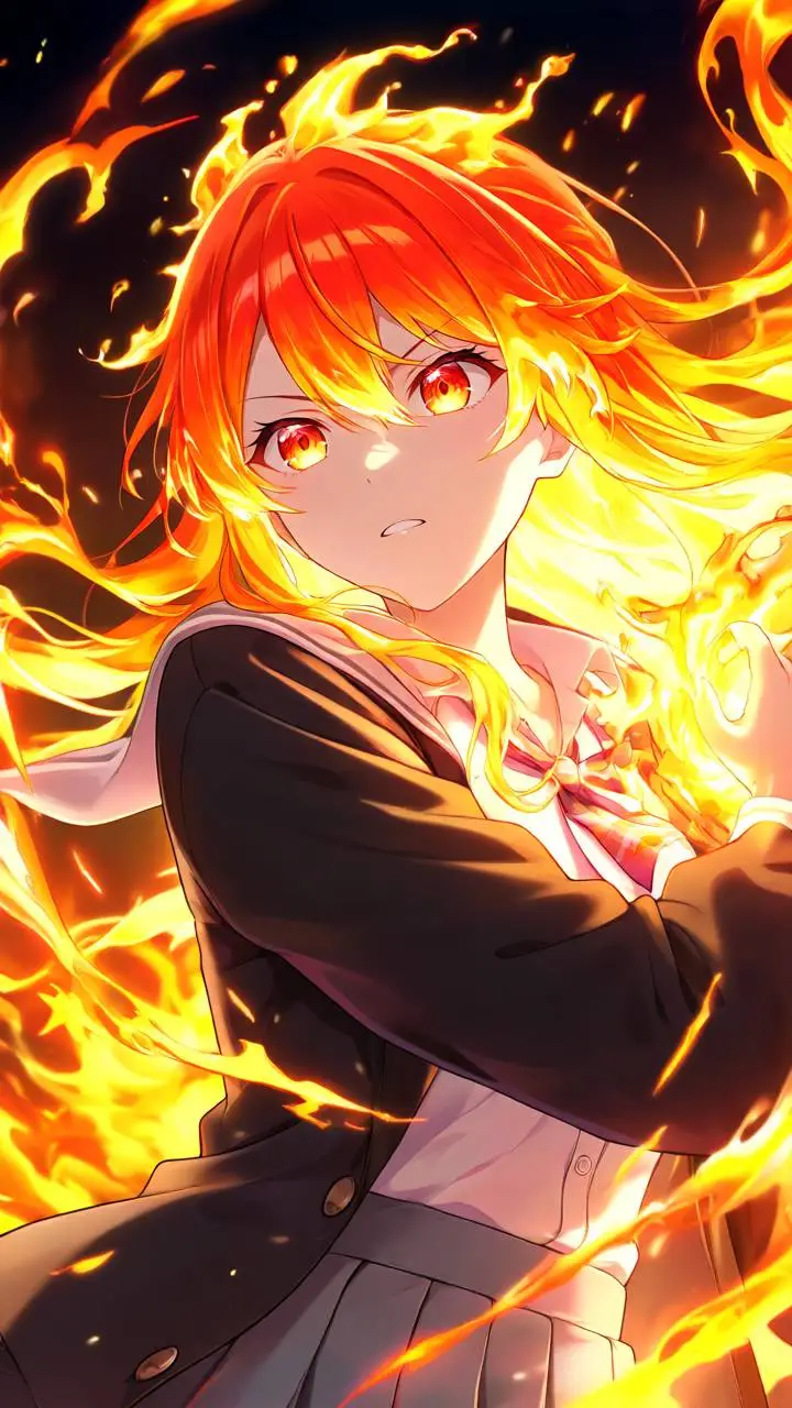 ai character: 🔥Hikari🔥 background