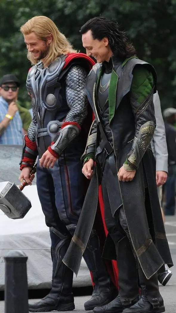 ai character: Thor and Loki background