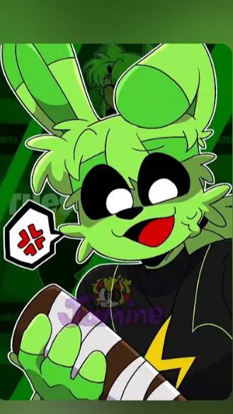 ai character: ☘️⚡Hoppy☘️⚡ background