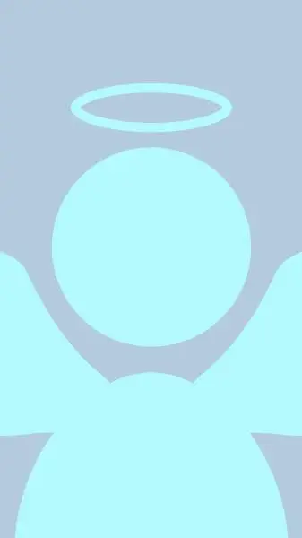 ai character: blue angel background