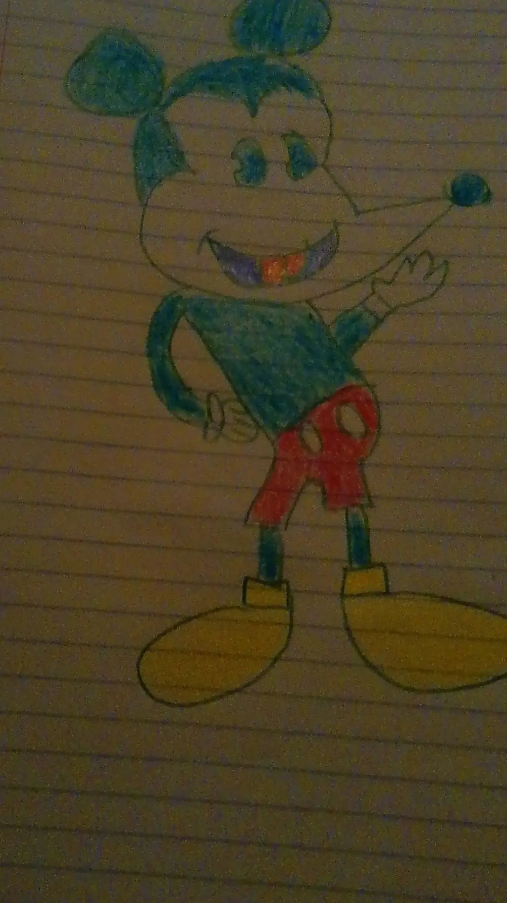 ai character: Mickey mouse  background