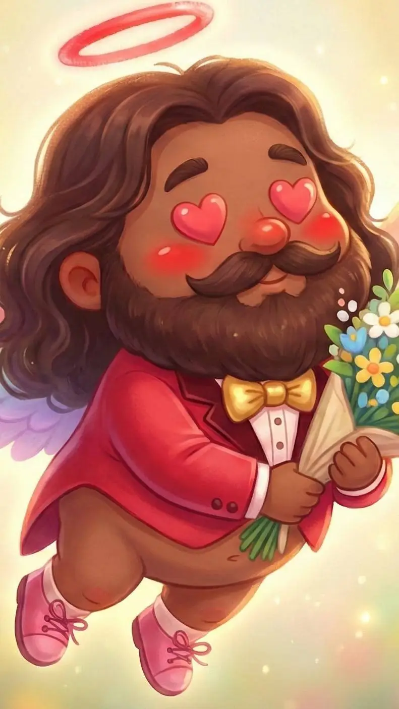 ai character: love angel background