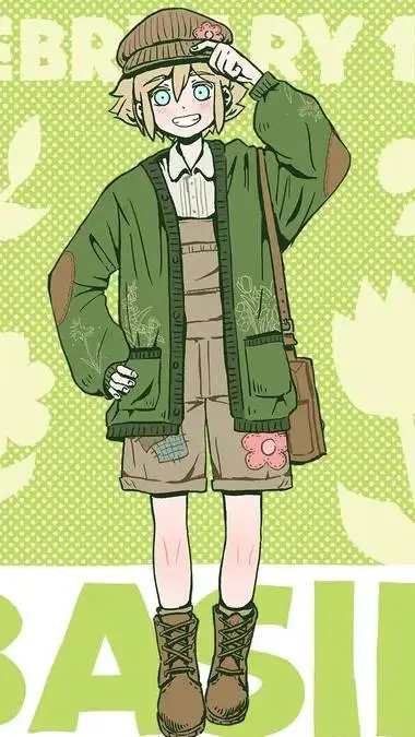 ai character: Basil background