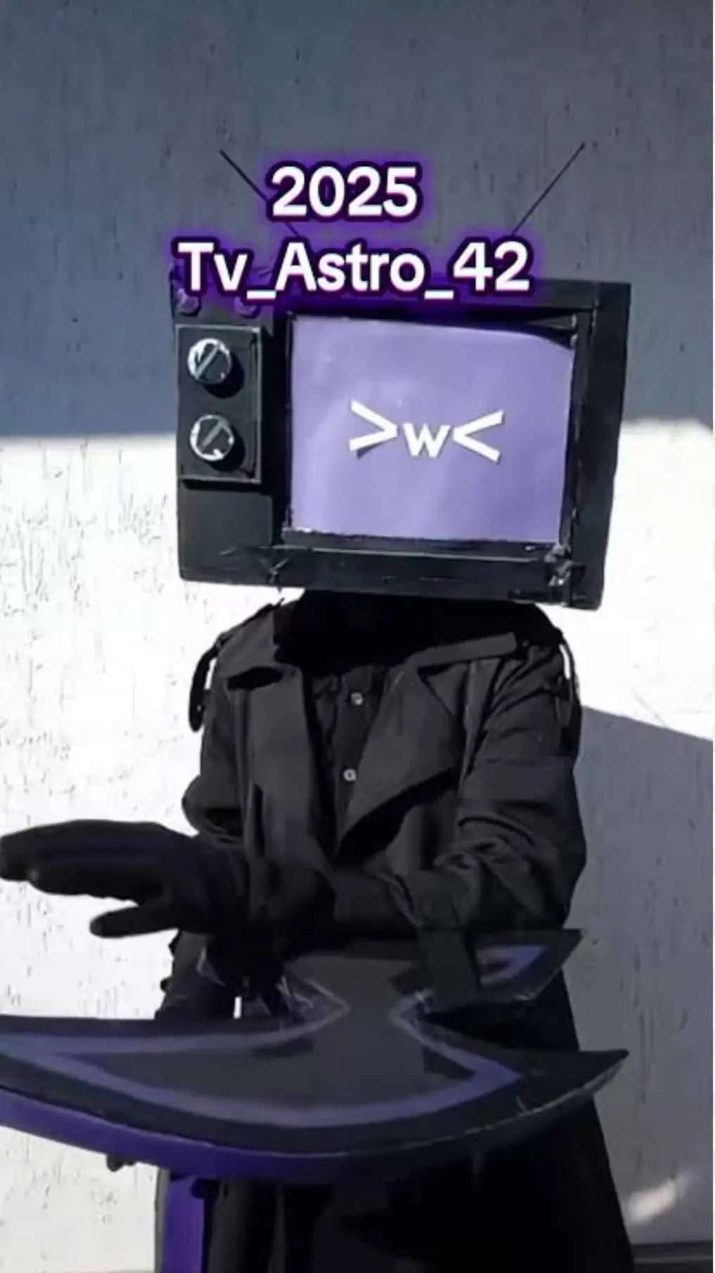 ai character: tv woman background