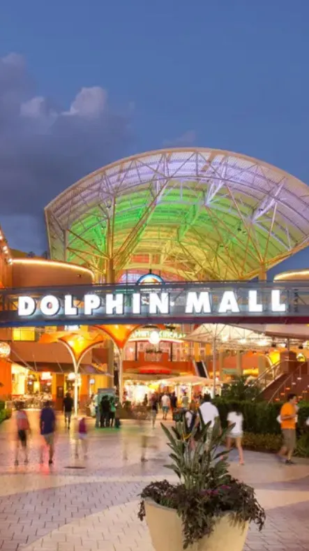 ai character: Dolphin mall  background